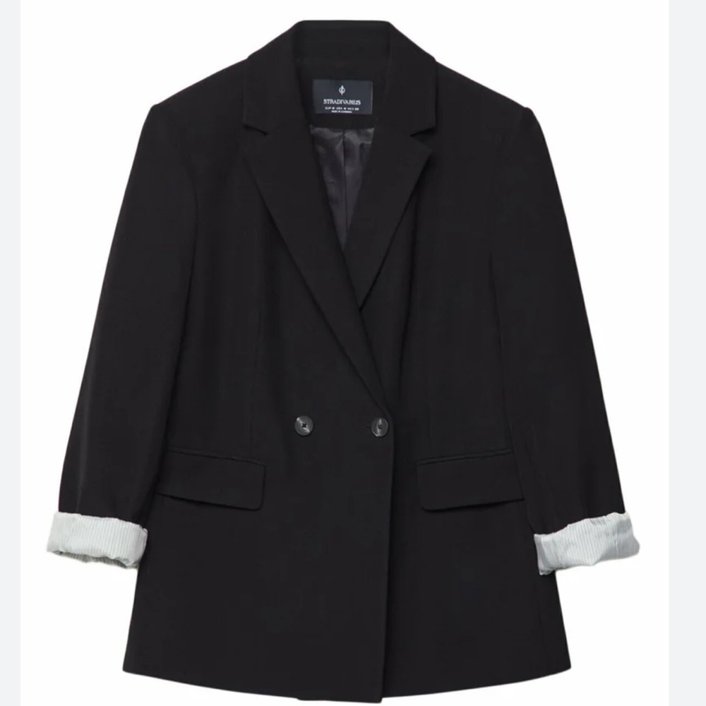 Stradivarius Blazer in black